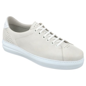 Pantofi sport ortopedici piele albi barbati Pinosos 7905-H