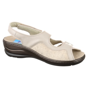 Sandale pentru monturi / Hallux Valgus piele bej PodoWell Dieppe