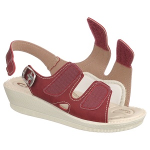 Sandale pentru monturi / Hallux Valgus, bordo, dama, Mjartan 2815-N16
