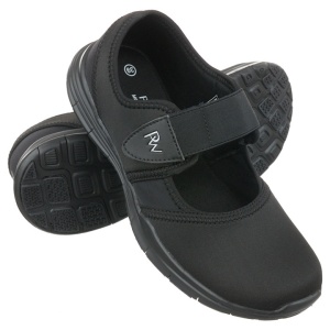 Pantofi sport ortopedici negri dama material stretch  PodoWell Valence