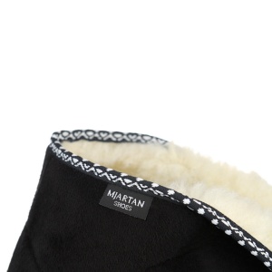Ghete de casa ortopedice imblanite femei Mjartan 005-T44 negru