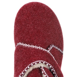 Ghete de casa ortopedice imblanite femei Mjartan 815-T05, bordo