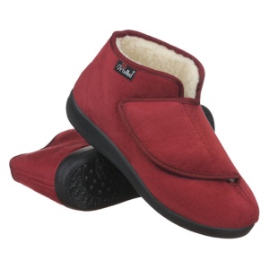 Ghete ortopedice imblanite lana femei OrtoMed 845-T70 bordo