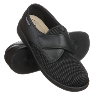 Pantofi piele elasticizata, calapod lat, PodoWell Alvine