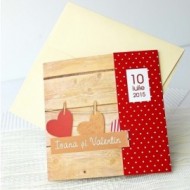 Invitatie „Rustic Love” 32612