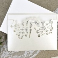 Invitatie de nunta eleganta taiere laser 39625-1