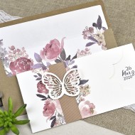 Invitatie de nunta "fluture" 39611