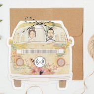 Invitatie de nunta Masina Vintage 39711