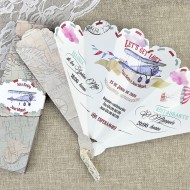 Invitatie de nunta evantai 39620