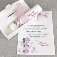 Invitatie de botez Zana Minnie 15708