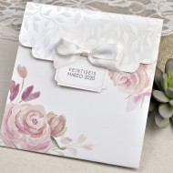 Invitatie de nunta cu flori acuarela 39623