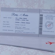 Invitatie de nunta bilet avion 2219