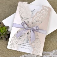 Invitatie de nunta eleganta taiere laser 39381