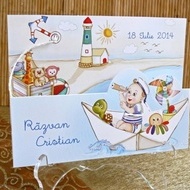 Invitatie de botez barcuta