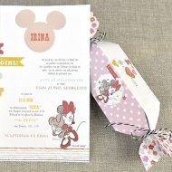 Invitatie de botez Candy Minnie 15720