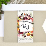 Invitatie de nunta cu flori 39614