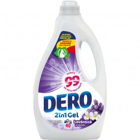 Detergent lichid Dero 2in1 Levantica si iasomie, 40 spalari, 2L
