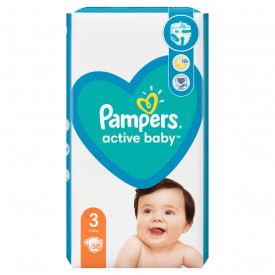 Scutece Pampers Active Baby XXL Pack Marimea 3, 6-10 kg, 232 buc (4x58)