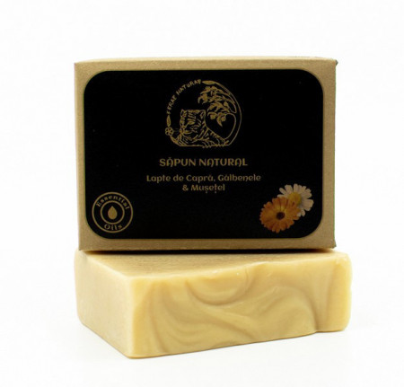 SĂPUN NATURAL Lapte de Capră, Gălbenele & Mușețel 100 gr