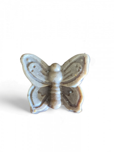SĂPUN PREMIUM - Fluture cu Lapte de Migdale & Lemn de Sandal 60 gr