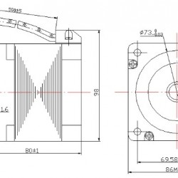 2. Motor pas cu pas 4.4 Nm + driver DM860H