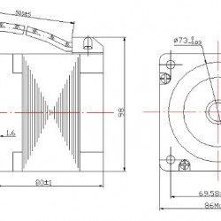 1.Motor pas cu pas 12 Nm + driver DM860H