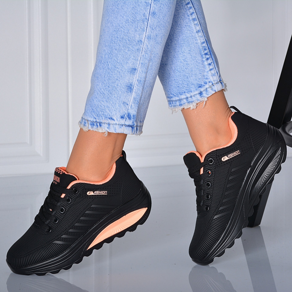 Adidasi Dama Zena 21 Negru/Somon- Need 4 Shoes