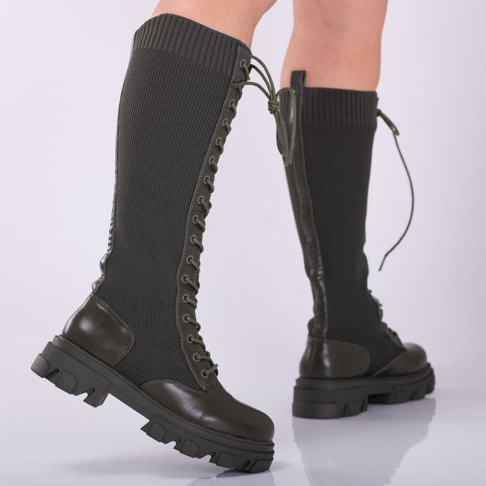 Cizme Dama Latifa Oliv - Need 4 Shoes
