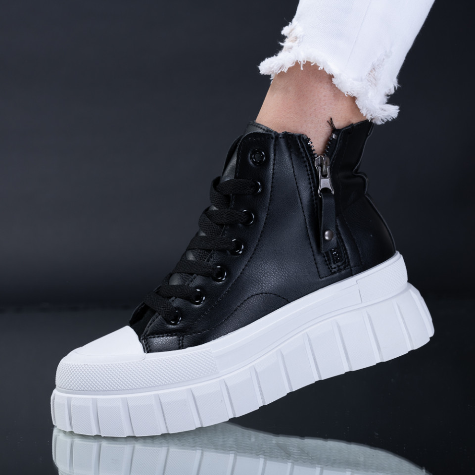 Ghete Dama Dash Alb/Negru-Need 4 Shoes