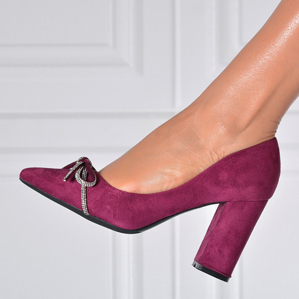 Pantofi Cu Toc Dama Carlina Mov- Need 4 Shoes