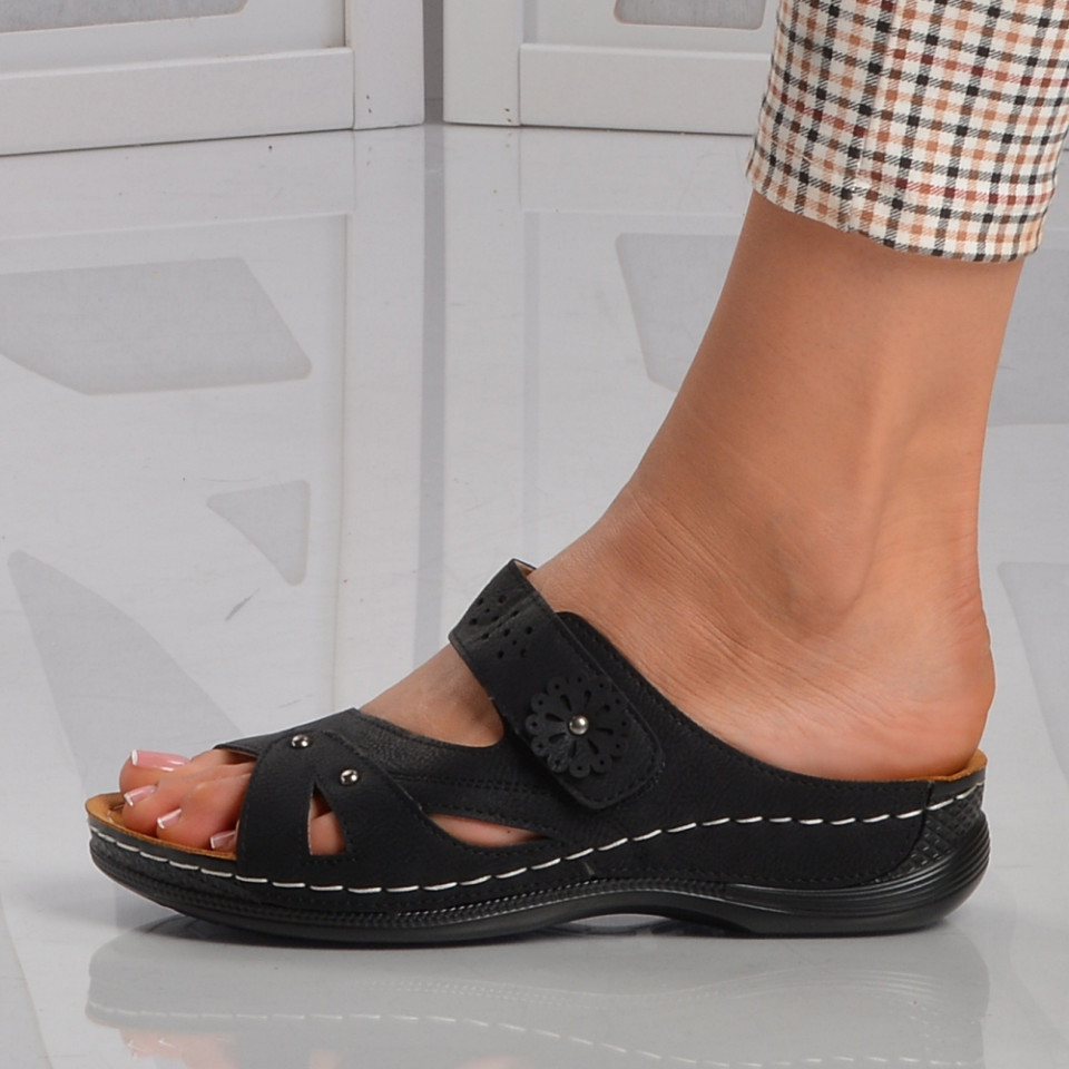 Papuci dama medicinali Magnolia Negri - Need 4 Shoes