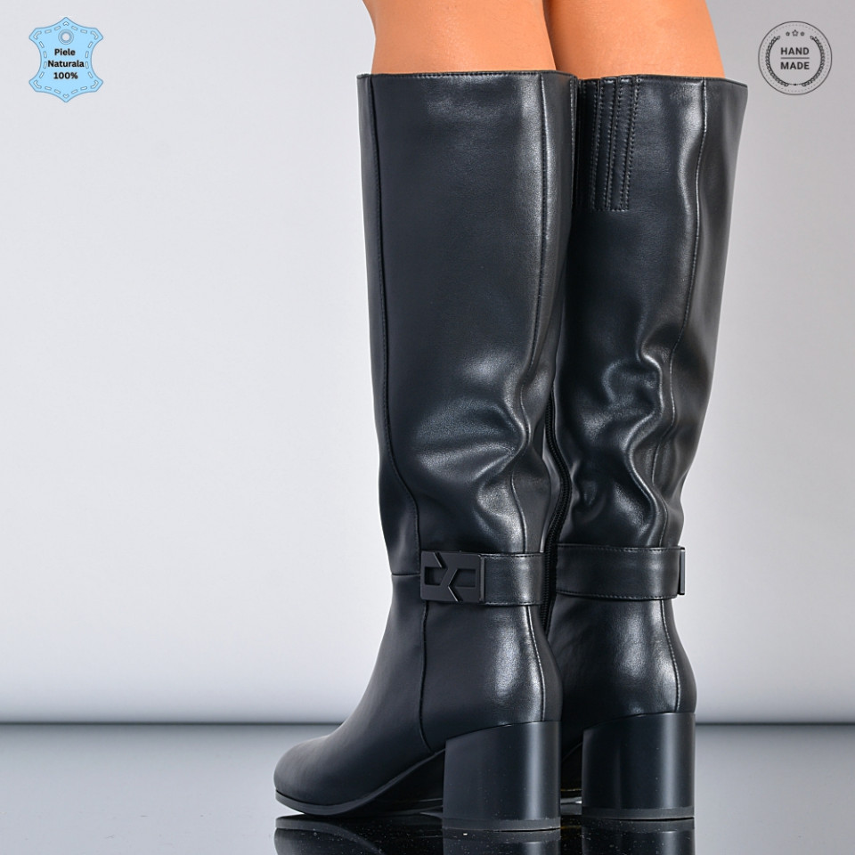 Cizme Dama Piele Naturala Minerva Negre-Need 4 Shoes
