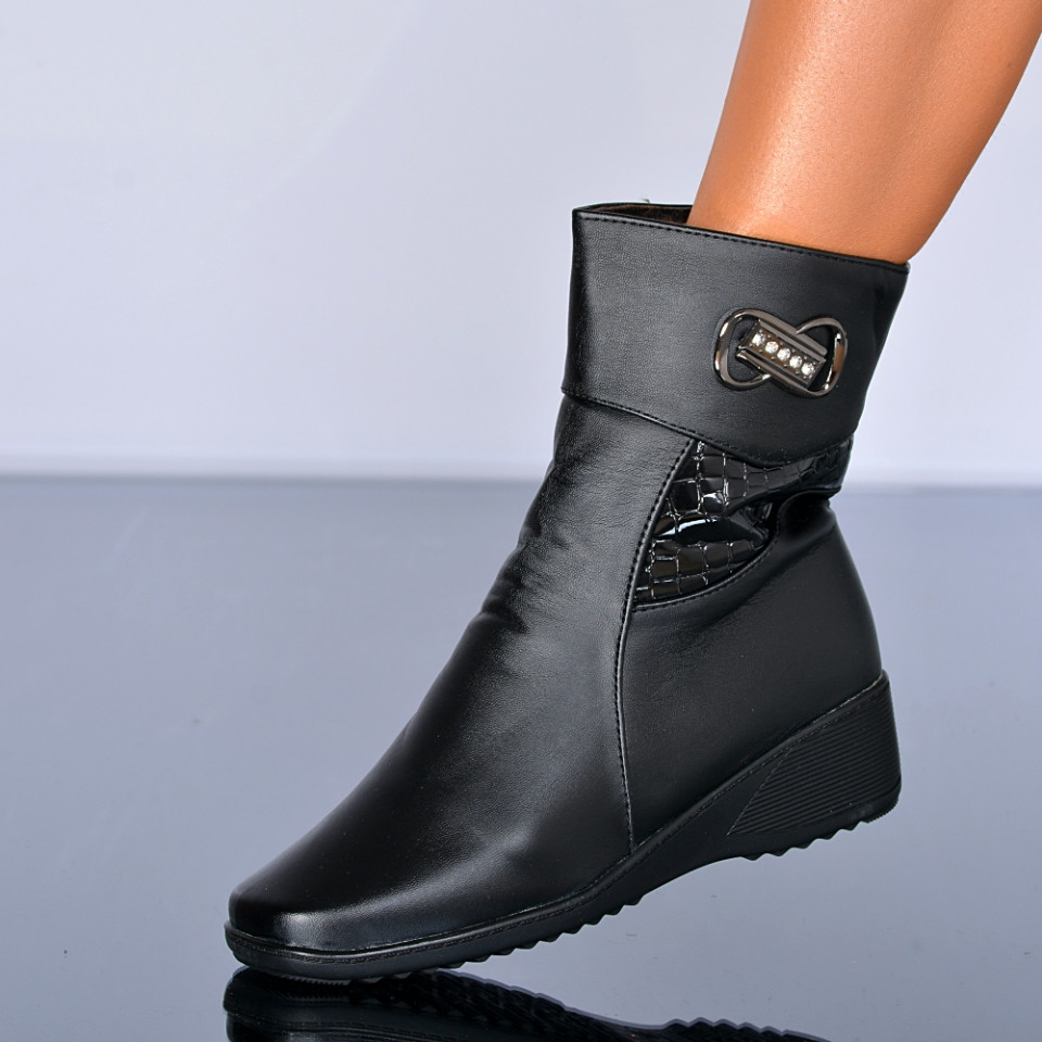 Ghete Dama Imblanite Madalina 5 Negre- Need 4 Shoes