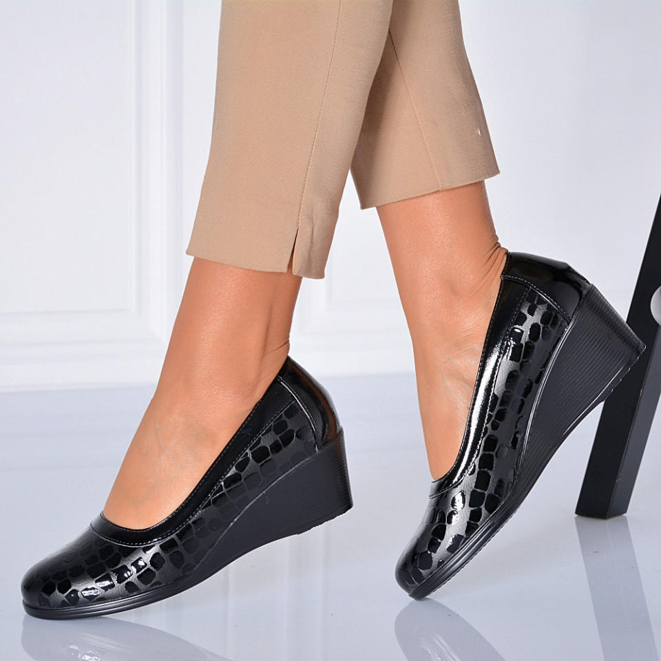 Pantofi cu platforma Kiri Negri - Need 4 Shoes