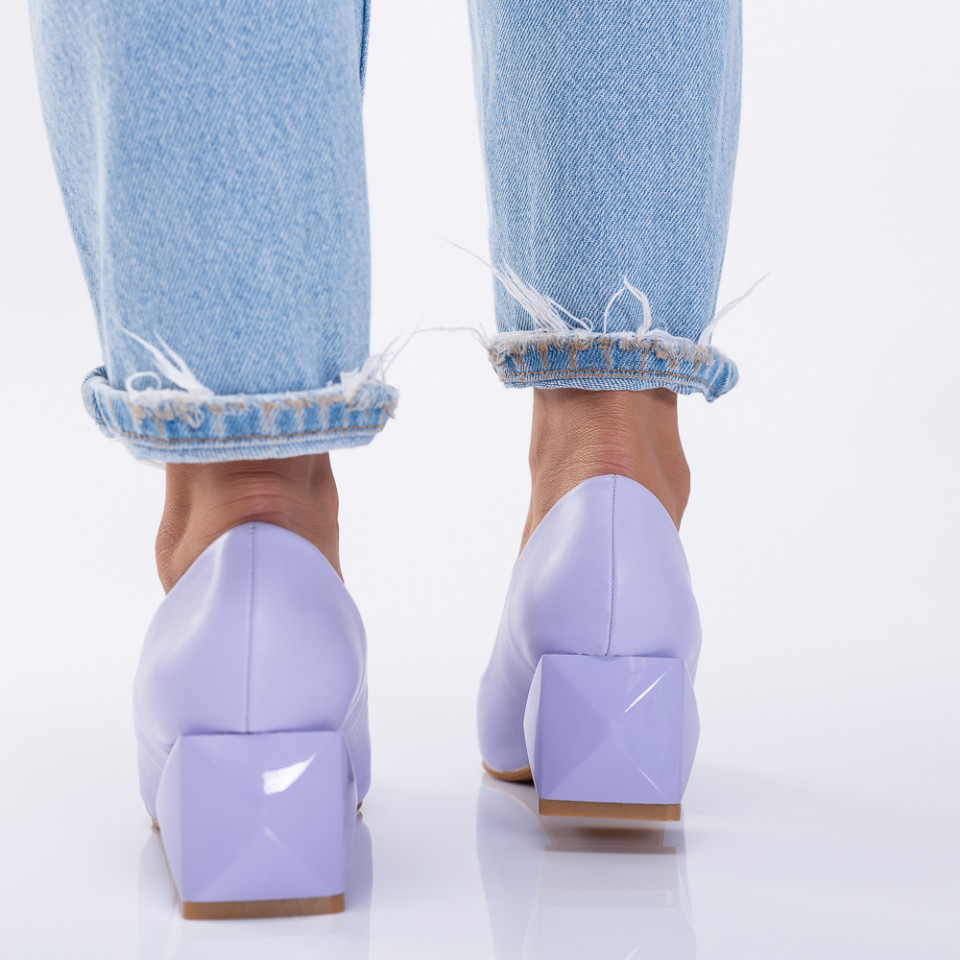 Pantofi Cu Toc Dama Hart Mov- Need 4 Shoes
