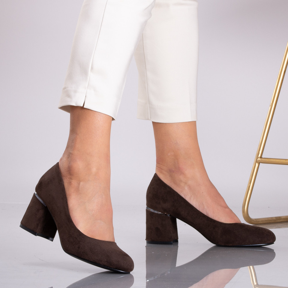 Pantofi Cu Toc Dama Lesli Maro- Need 4 Shoes
