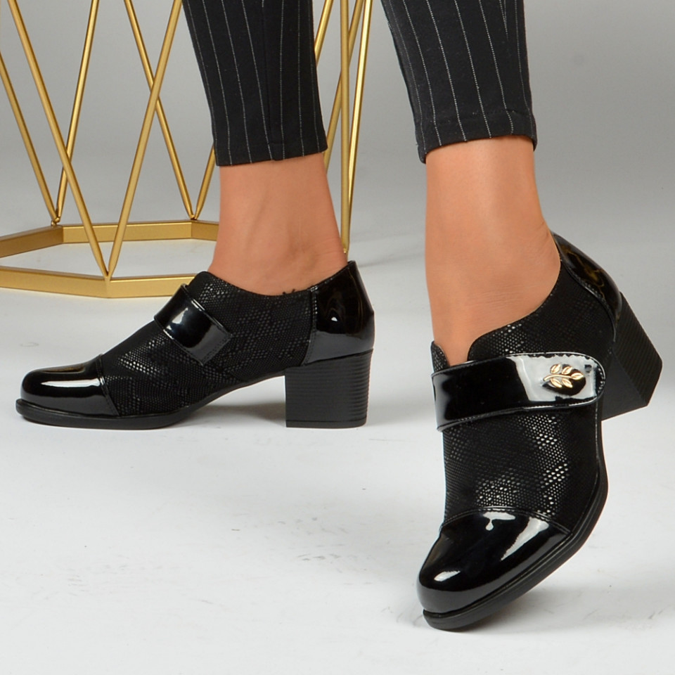 Pantofi Cu Toc Dama Minerva 5 Negri - Need 4 Shoes
