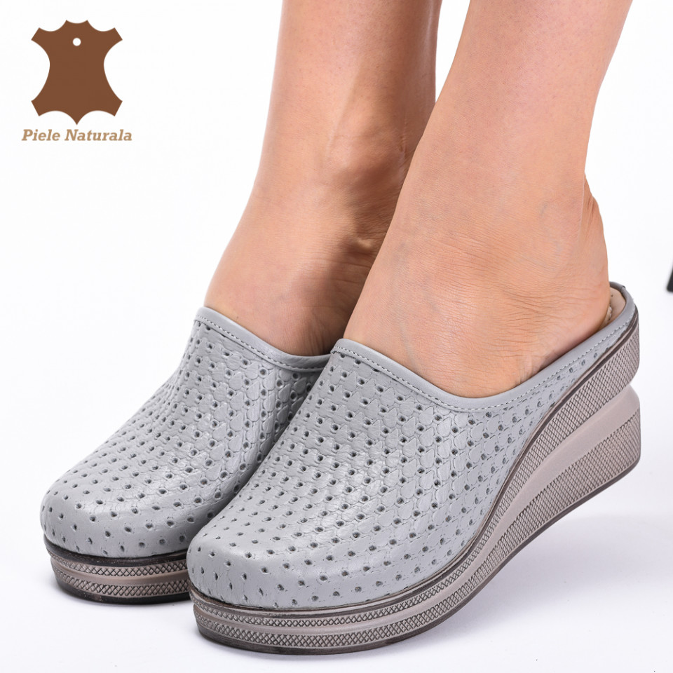 Saboti Medicinali Piele Naturala Ciro Gri- Need 4 Shoes