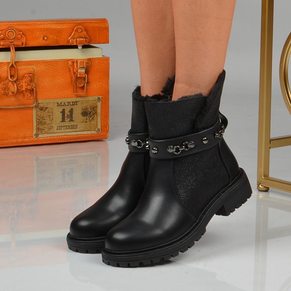 Botine Bianca Negre - Need 4 Shoes