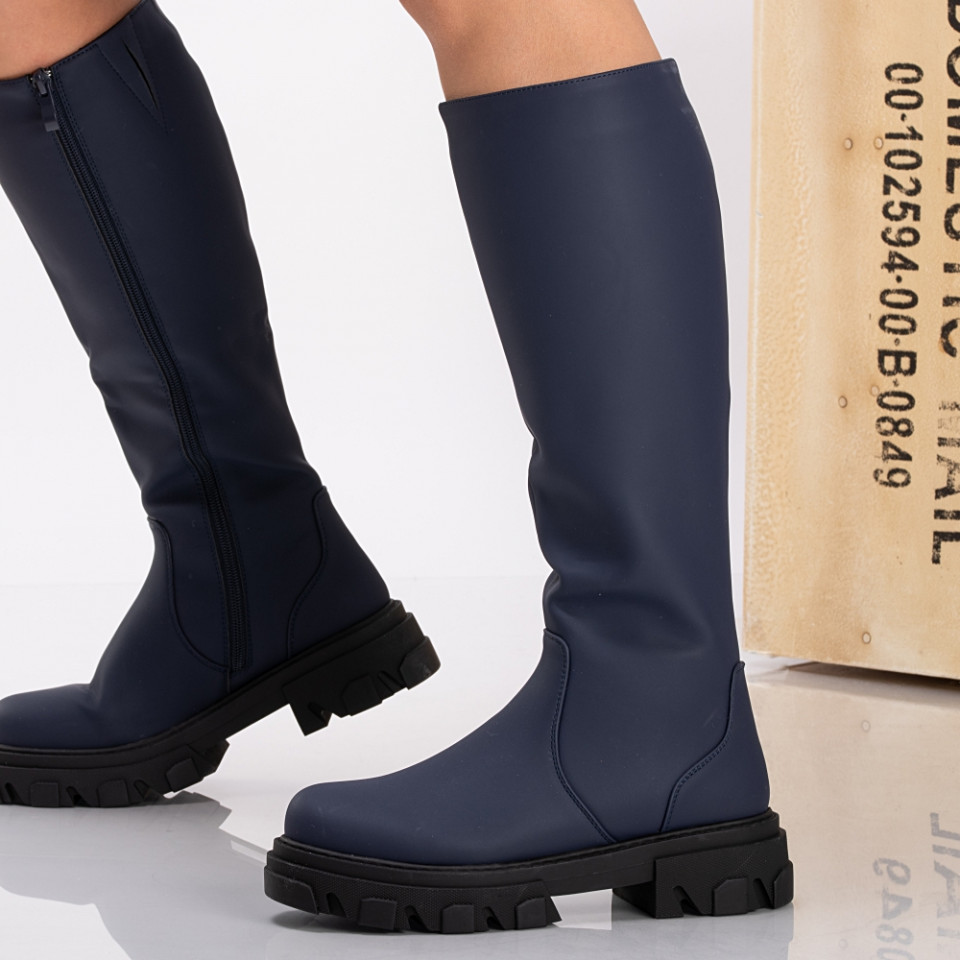 Cizme Dama Imblanite Aisha Navy - Need 4 Shoes