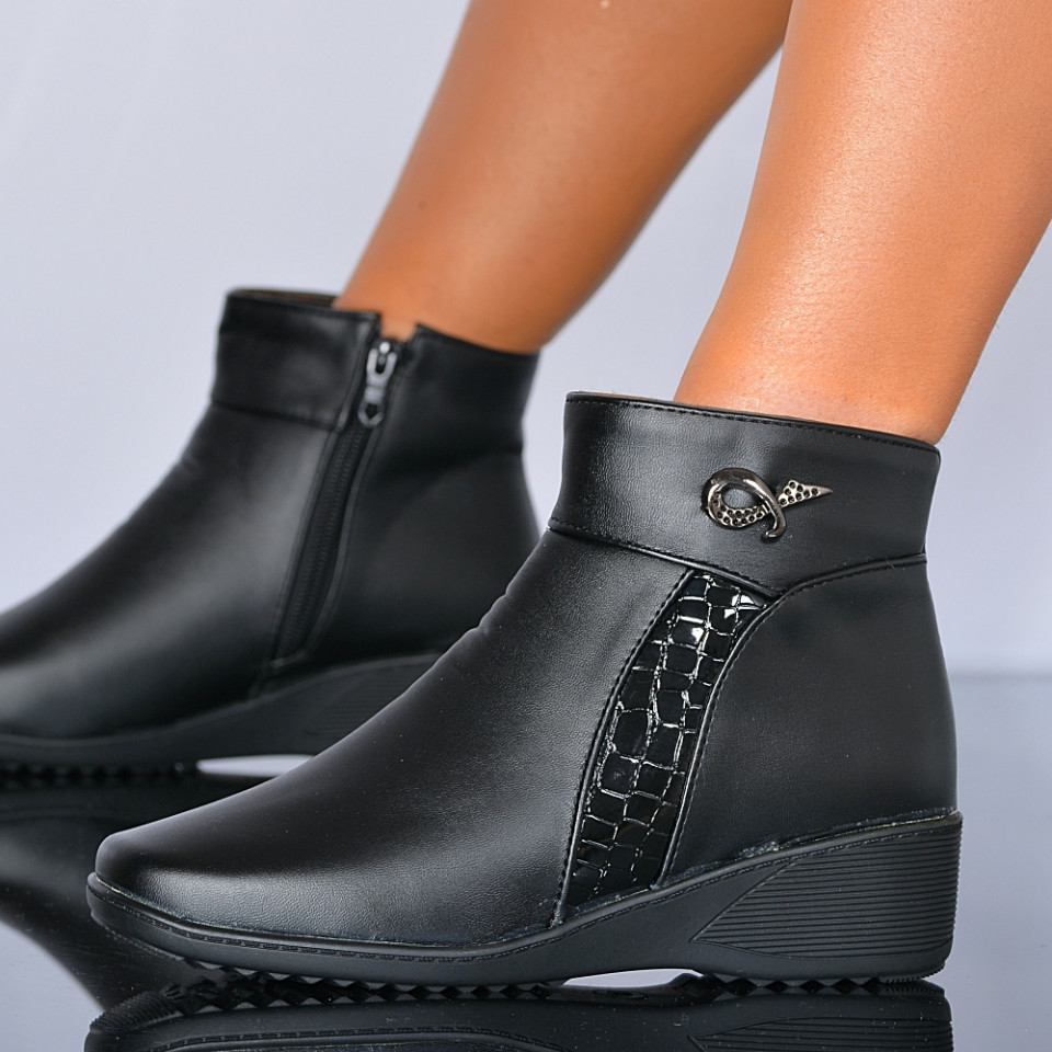 Ghete Dama imblanite Anca Negre - Need 4 Shoes