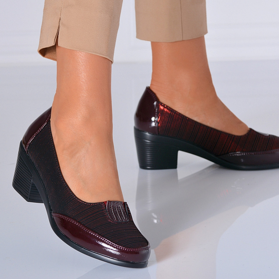 Pantofi Cu Toc Dama Elisabeth Bordo- Need 4 Shoes