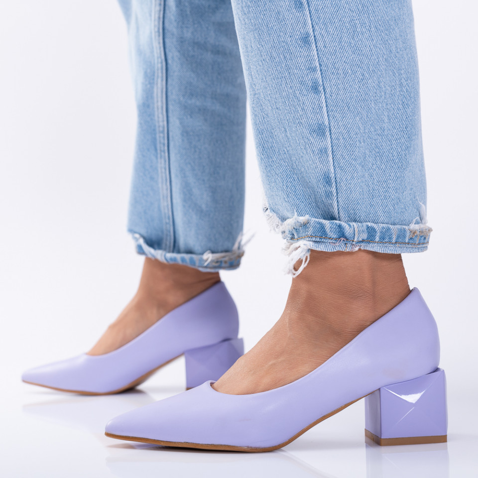 Pantofi Cu Toc Dama Hart Mov- Need 4 Shoes