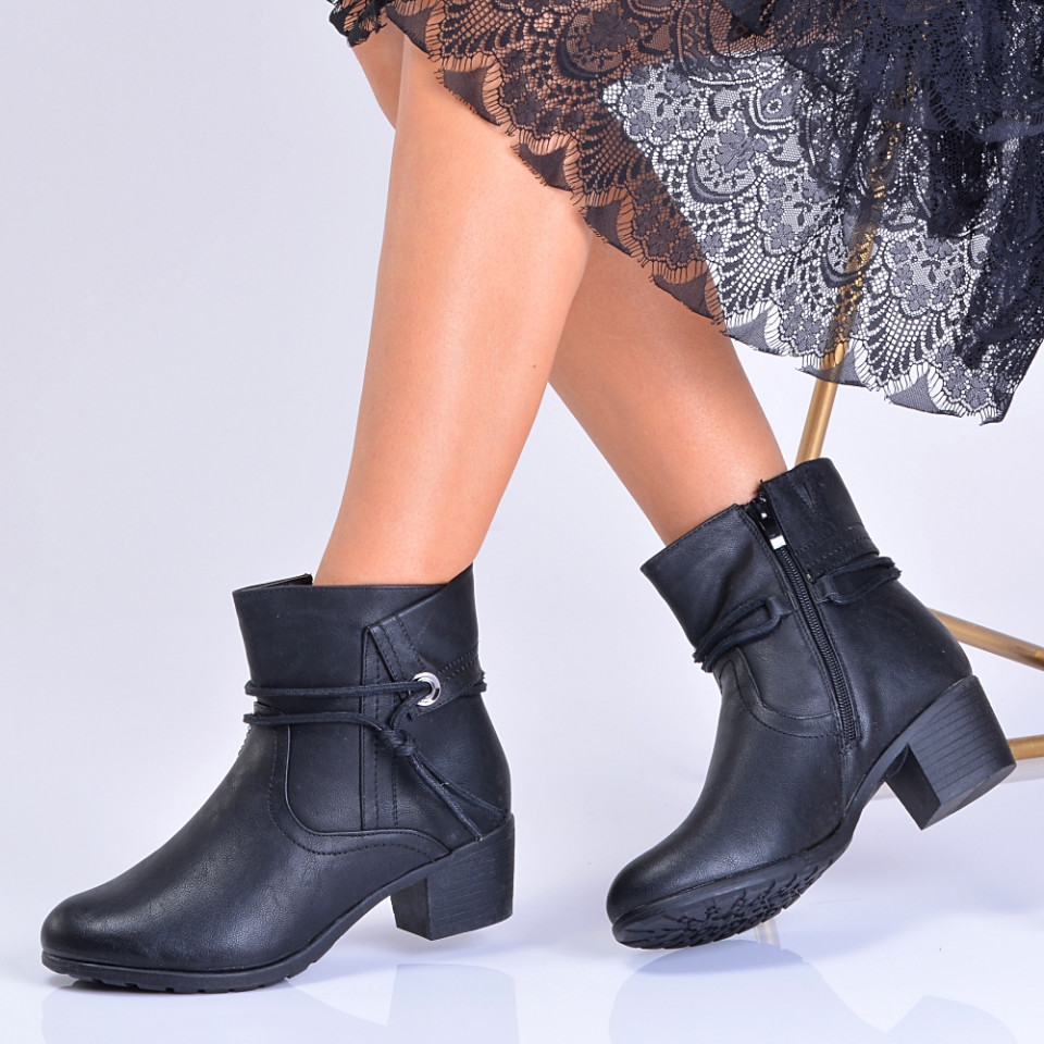 Ghete Dama Imblanite Imola Negre - Need 4 Shoes