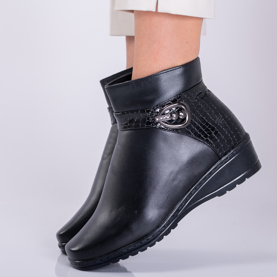 Ghete Dama Imblanite Noni 8 Negre - Need 4 Shoes