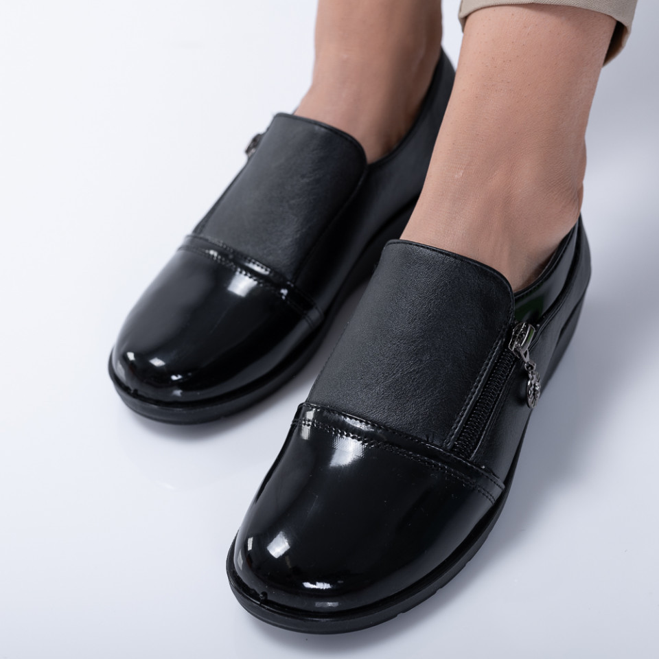 Pantofi Casual Dama Fedora Negri- Need 4 Shoes