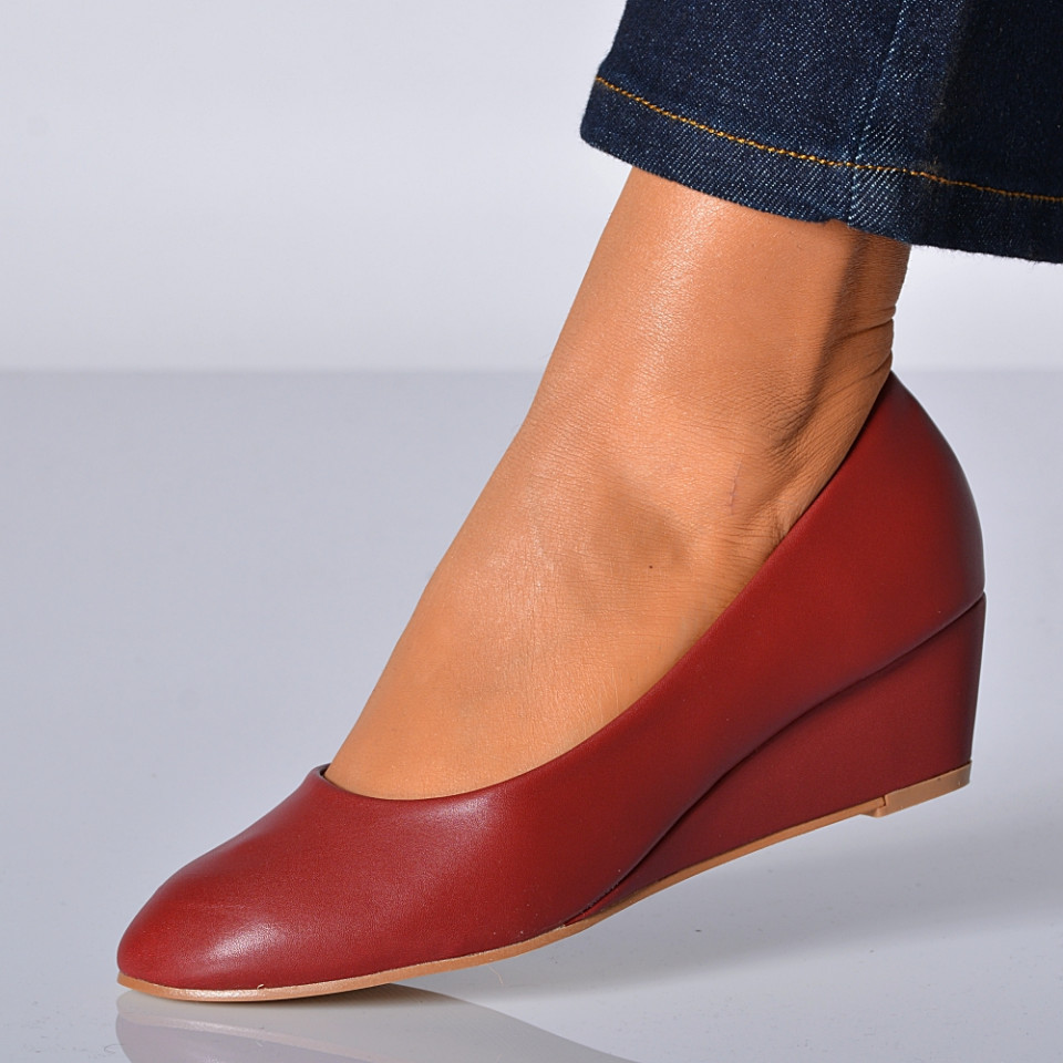 Pantofi Cu Platforma Zyna Bordo - Need 4 Shoes
