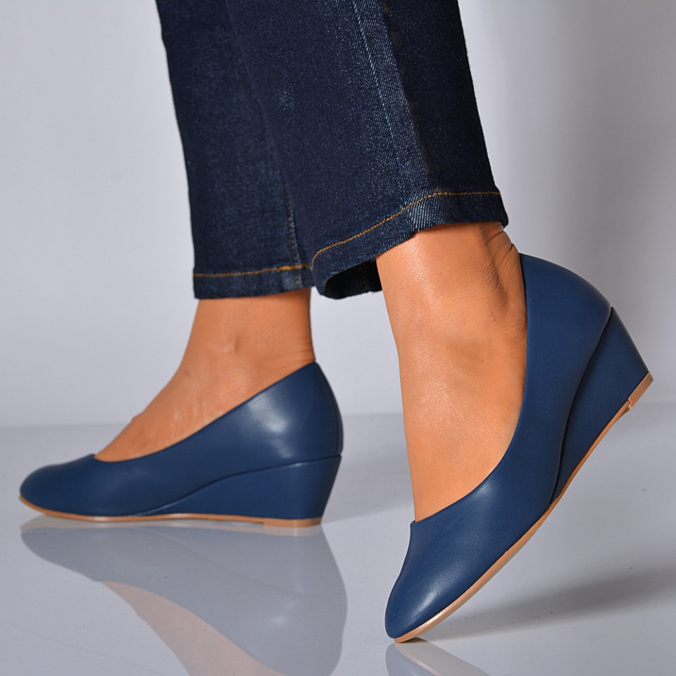 Pantofi Cu Platforma Zyna Navy- Need 4 Shoes