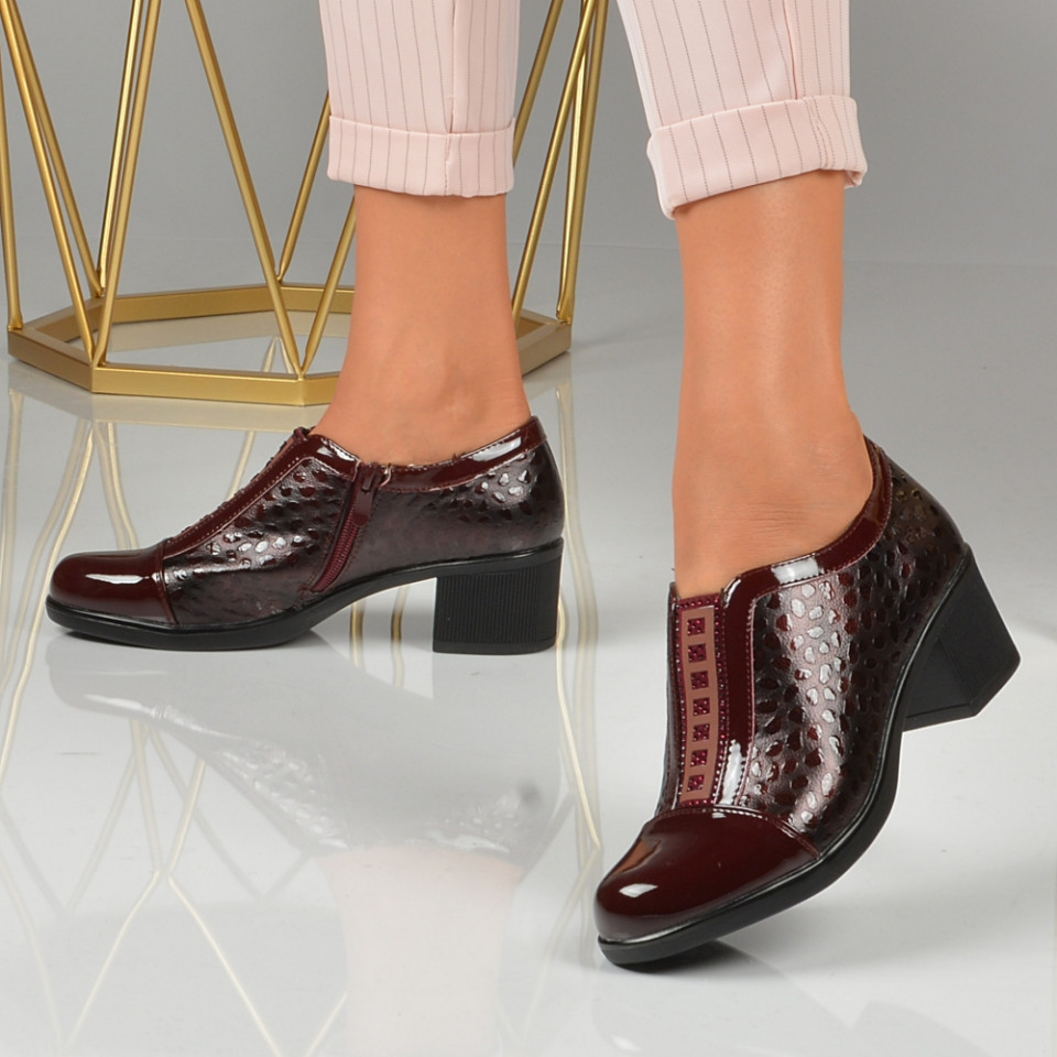 Pantofi cu toc Orion Wine