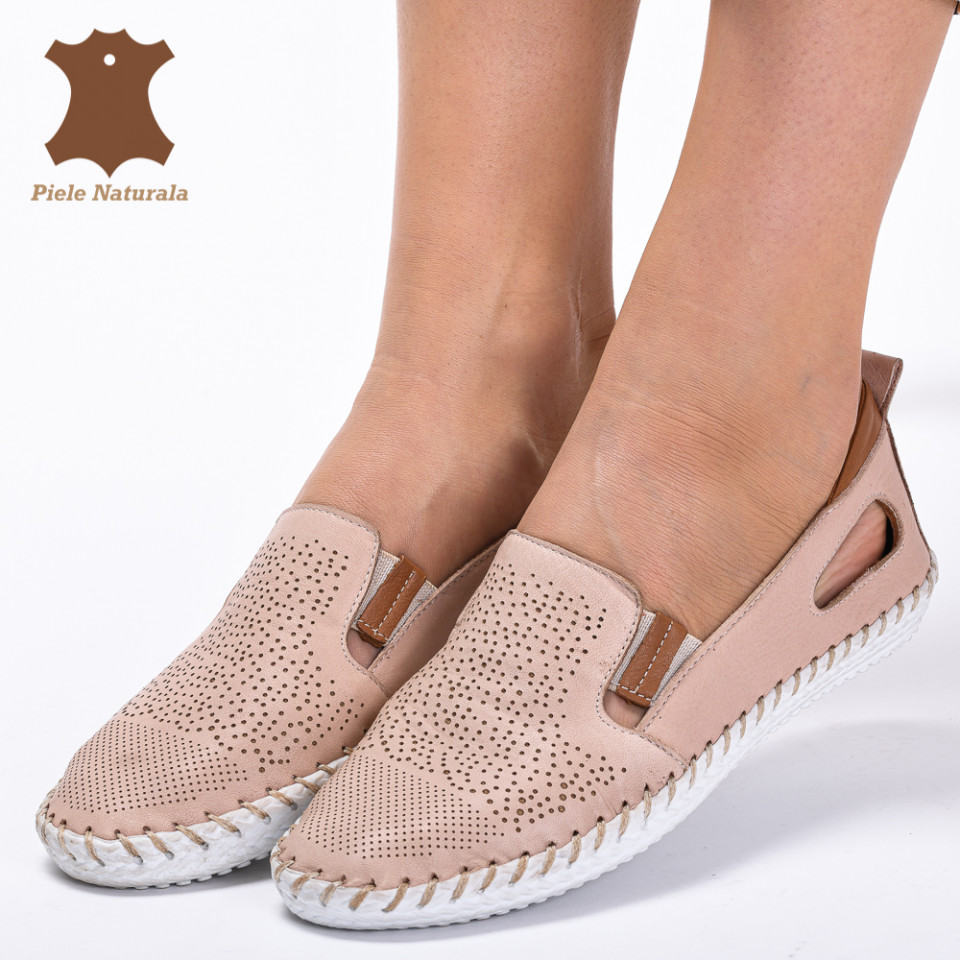 Pantofi Dama Piele Naturala Cauani Roz- Need 4 Shoes